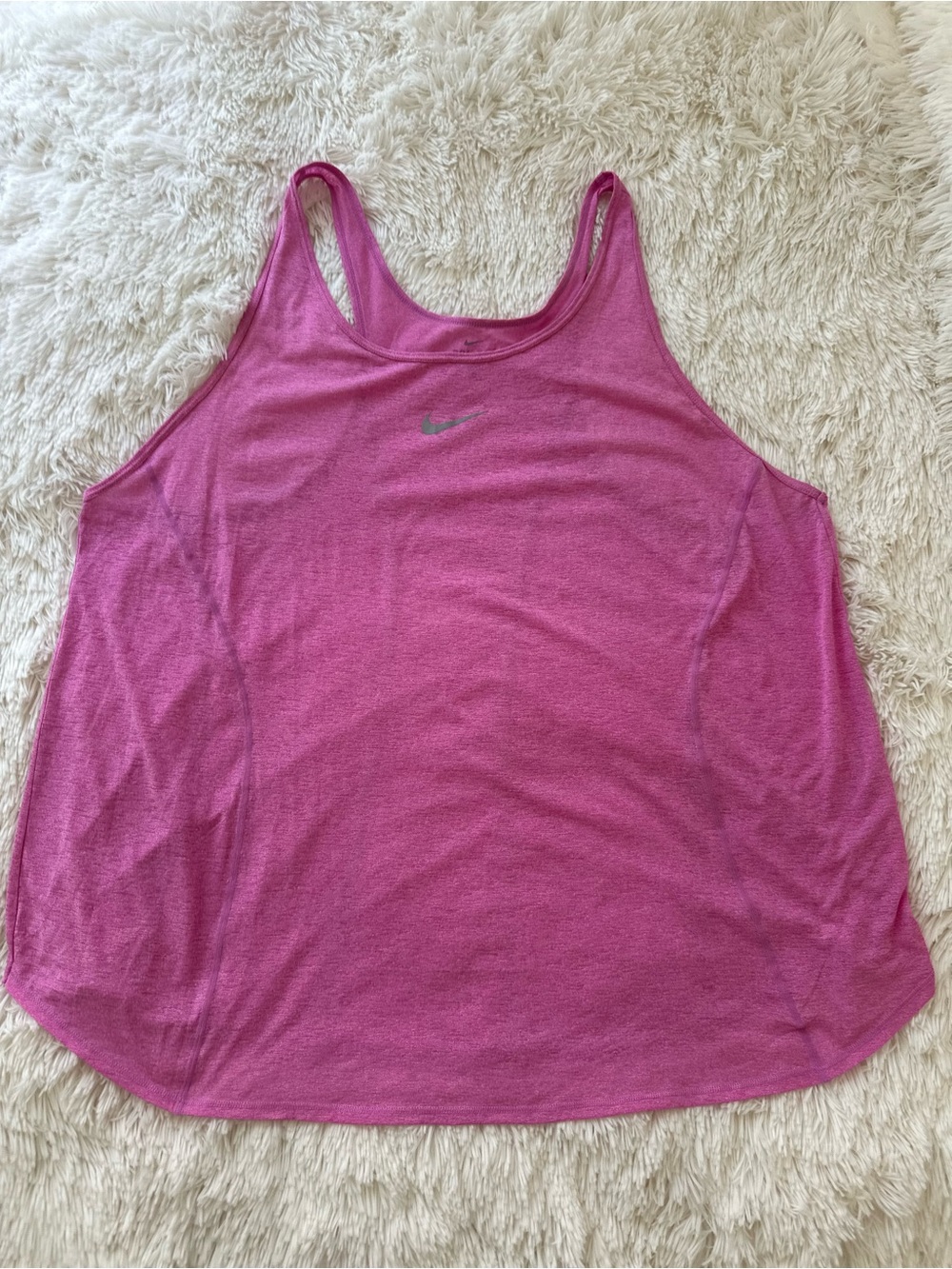NIKE Dri-FIT Pink Racerback Tank Top Loose Fit Workout Gym Women’s Plus Size 2X